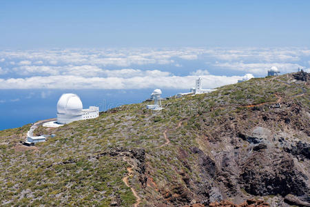 拉帕尔马最高峰的望远镜