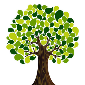 抽象春季时间树照片