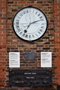 格林维皇家天文台门口的时钟
