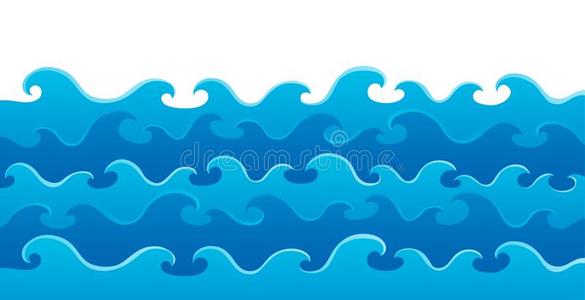 艺术 向量 卡通 波动 波浪 自然 插图 飞溅 海洋 起伏