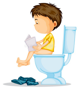 马桶上玩手机图片