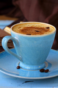 陶瓷杯咖啡卡布奇诺图片