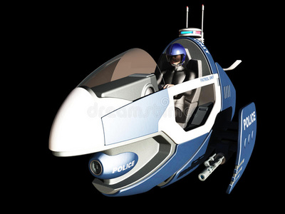 未来警察巡逻车照片