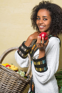 埃塞俄比亚女人的微笑