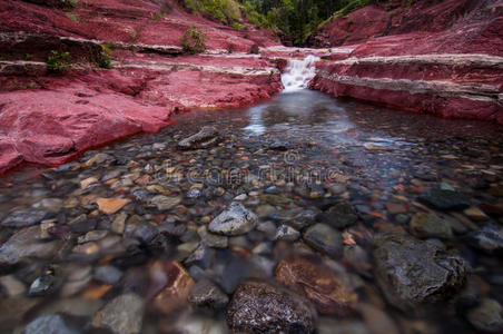 沃特顿湖红岩峡谷图片