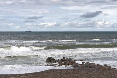 岩石 颜色 形象 海岸 地平线 复制 砾石 海洋 海滩 风景