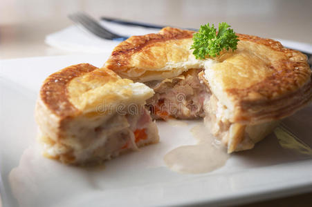 鸡肉派照片