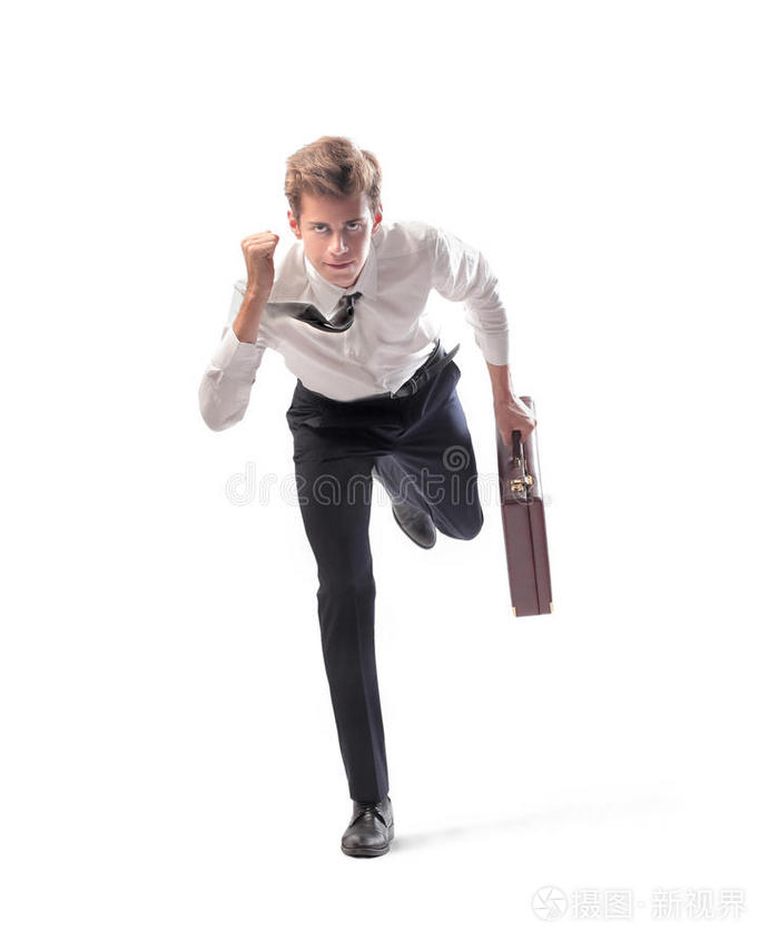 急急忙忙的商人