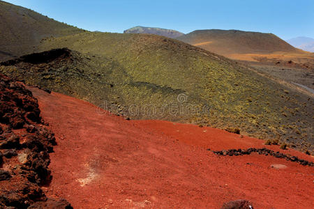 兰扎罗特蒂曼法亚火山火山熔岩