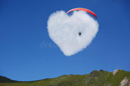 采用 滑翔伞 肾上腺素 地球 成就 圣诞节 极端 能量 云景