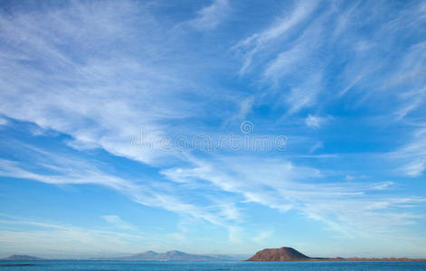 fuerteventura，眺望lobos岛