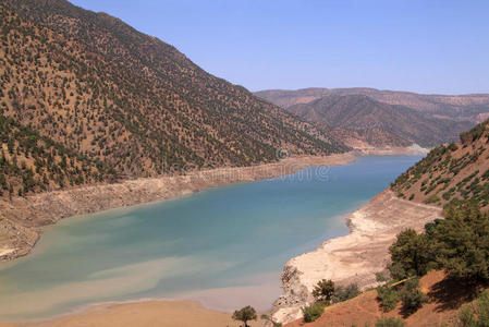 风景 摩洛哥 山谷 非洲 水库 伊斯兰教 旅游业 春天 摩洛哥人