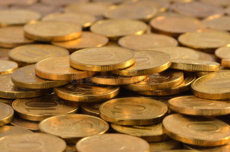 成堆的金币照片
