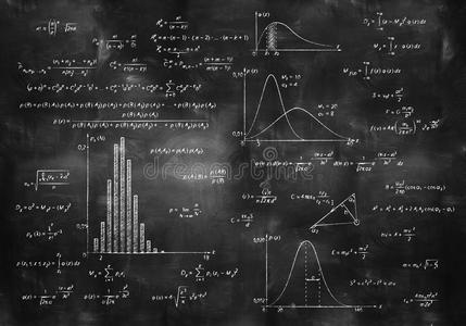 黑板上的数学物理公式