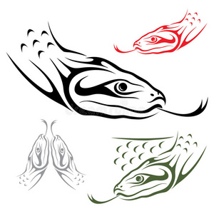 水蟒美丽的网蟒在树枝上休息婆罗洲黑血蟒巧克力细条纹球蟒皇蟒球蟒幼