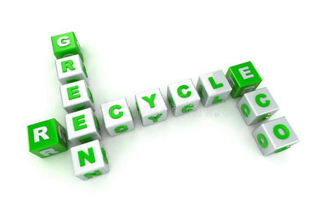 绿色生态概念纵横填字游戏
