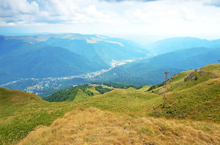 罗马尼亚特兰西瓦尼亚的山地景观