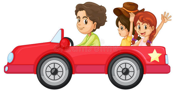 孩子和车