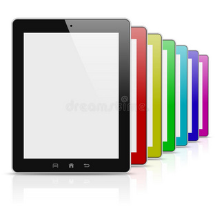 平板电脑彩色彩虹系列