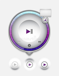 多媒体播放器用户界面图片