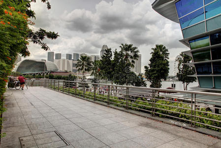 新加坡白天城市景观