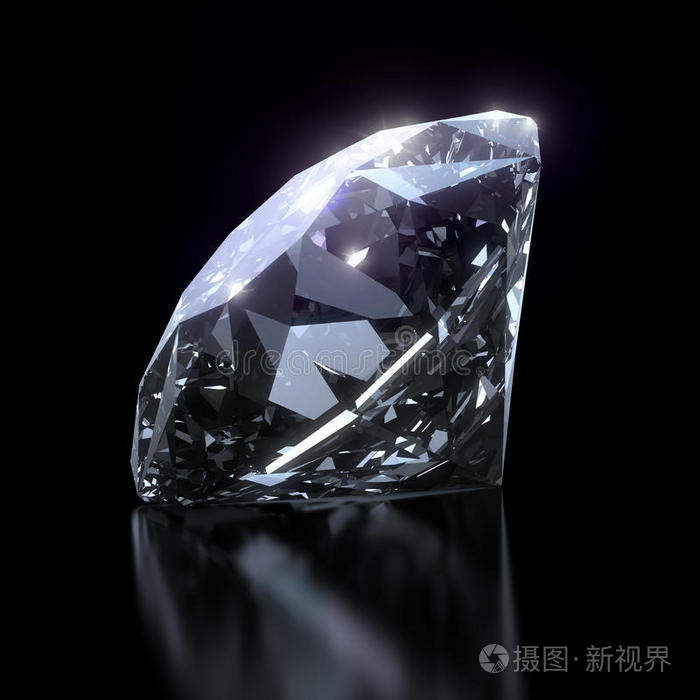 黑底闪亮钻石