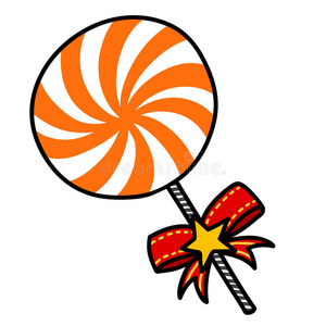 卡通藤条圣诞糖果卡通.照片