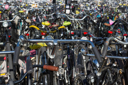 荷兰自行车停车场