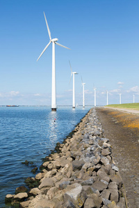 荷兰的海上风力涡轮机