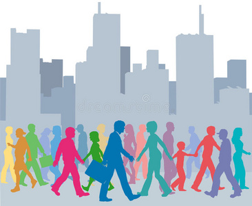 向前冲人山人海照片