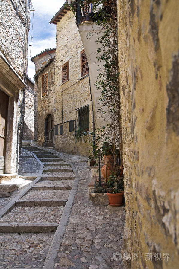 洛兹,拉吉韦尼基的朱利叶斯海因茨宫殿荷兰老宅木质老门复古背景小巷