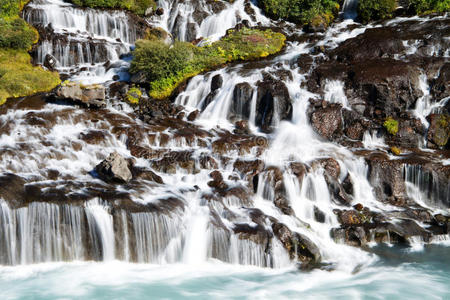 冰岛赫兰福萨瀑布