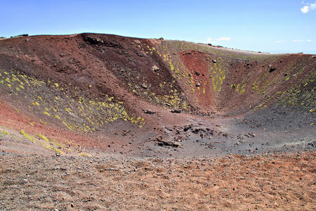 埃特纳火山口图片