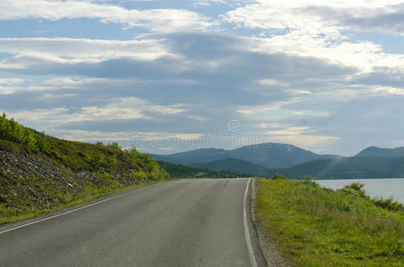 通往nordkappnorthcape的道路