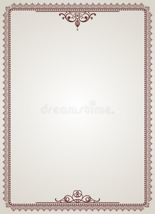 复古现代空白证书空白模板集.