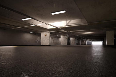地下室空停车场