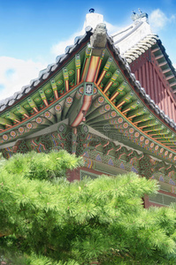 长德宫传统屋顶