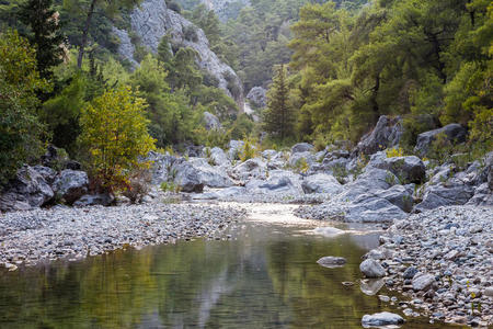 峡谷Goynuk峡谷公园在土耳其安塔利亚