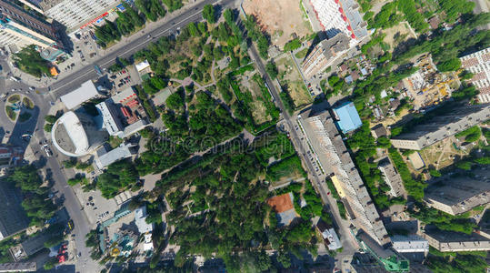 空中城市景观图片