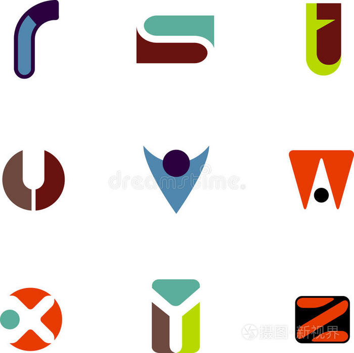抽象字母图标