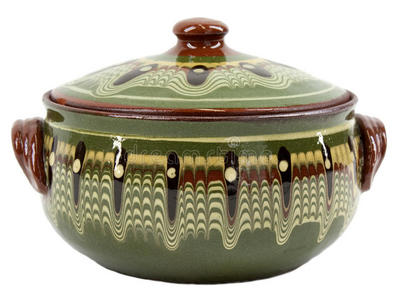 传统青釉陶罐图片