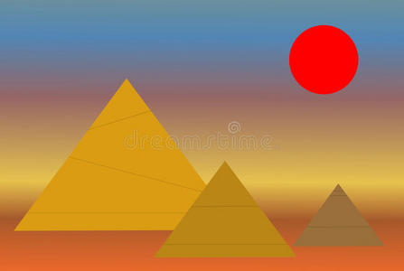 金字塔和太阳