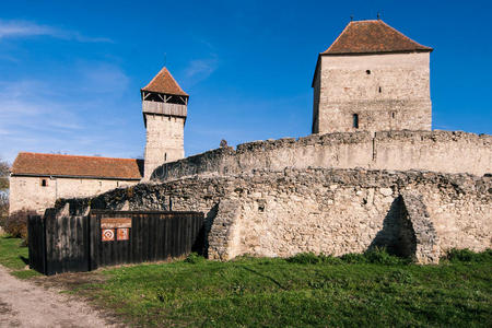 罗马尼亚特兰西瓦尼亚的中世纪城堡