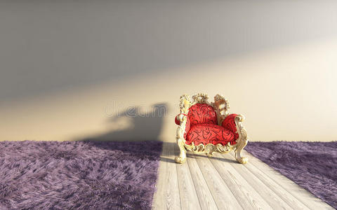 古典紫罗兰地毯图片