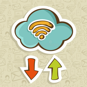 云计算卡通概念照片