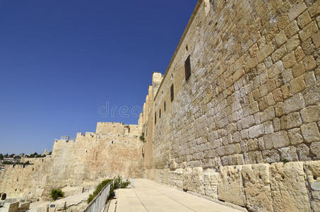 旧耶路撒冷的西墙。