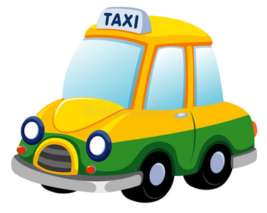 卡通出租车图片