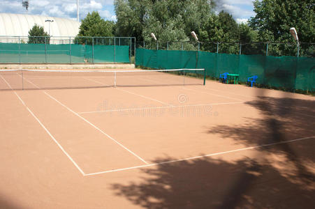 夏季地面网球场