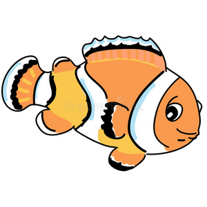 橙色羽状海葵橙色海葵卡通照片