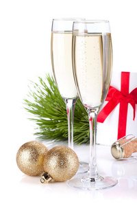 香槟礼品信和圣诞装饰